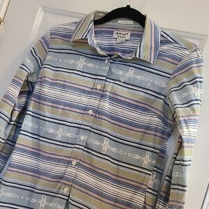 Ariat Multicolor Striped Button Down Shirt